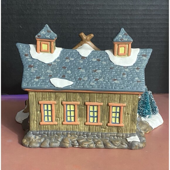 Victorian Village Collectibles 2000 Edition Old Towne Frost Fishing Shop Vintage - Picture 6 of 10